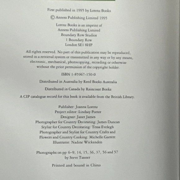 Vintage Glorious  Country Food Crafts Decorating DIY Hardcover Book - Picture 4 of 15